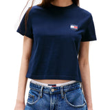 T-shirt maniche corte bandiera posteriore blu