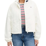Giubbino zip essential ecru