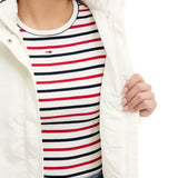 Giubbino zip essential ecru