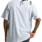 T-shirt manica corta left chest Iiloose grigio chiaro