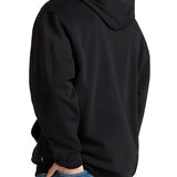 Felpa con cappuccio Salton loose nero