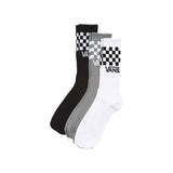 Calze 3 pack classic check crew nero/bianco