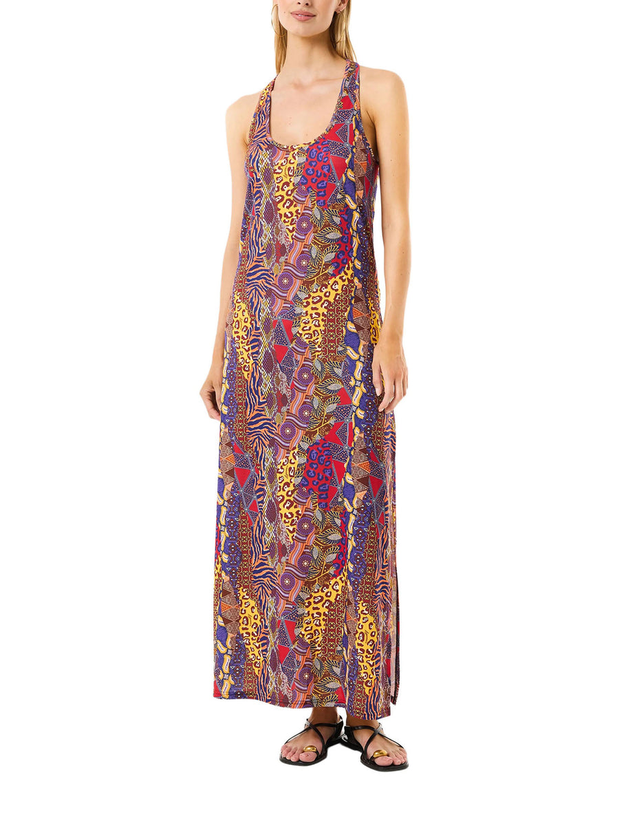 Abito copricostume 4Giveness donna lungo stampato Congo