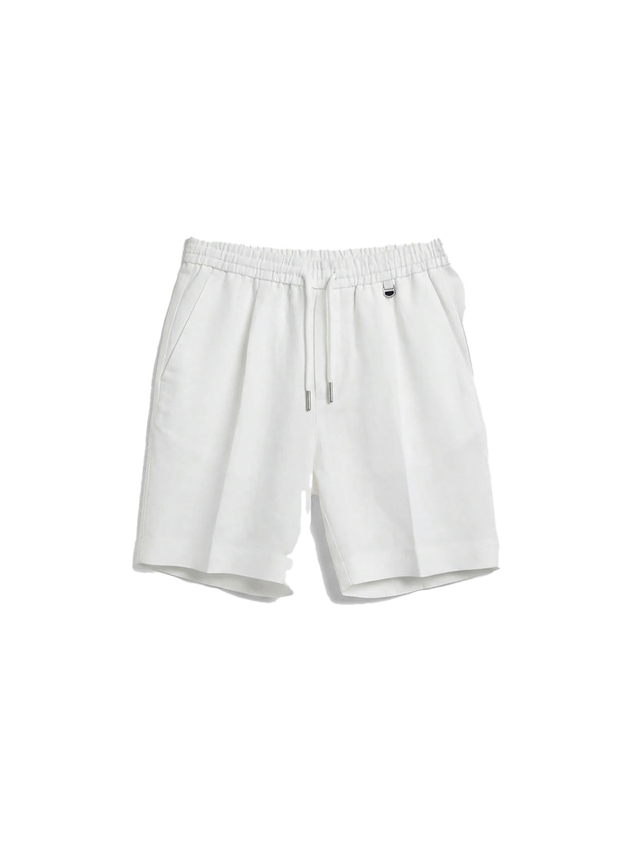 Short Anthony Morato bambino coulisse slub linen bianco