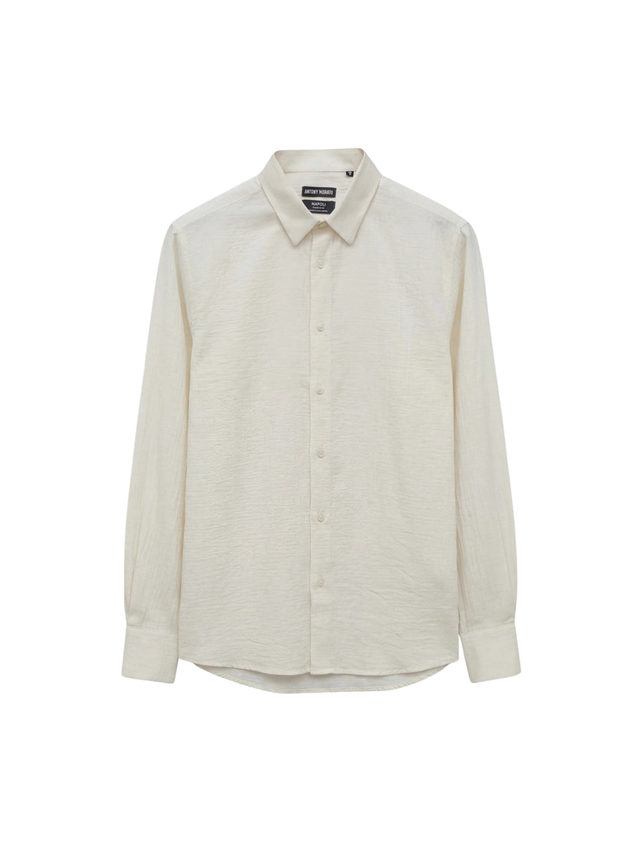 Camicia con maniche lunghe Antony Morato uomo modello Napoli regular bianco