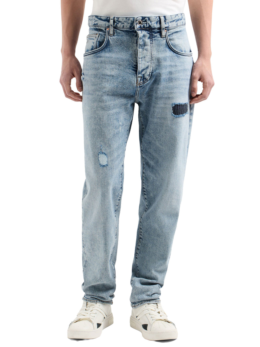 Jeans Armani Exchange Uomo J82 loose tapared denim scuro