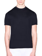 Girocollo Armani Exchange uomo manica corta Lavorato blu