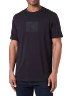 T-shirt Armani Exchange Uomo manica corta central patch blu