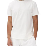 T-shirt Armani Exchange Uomo manica corta jaquard con logo bianco