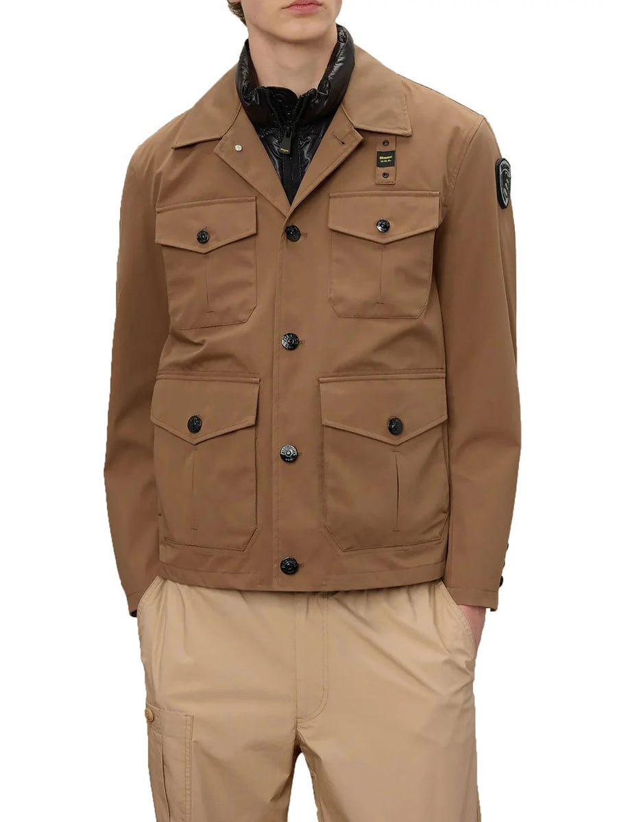 Giubbino Blauer donna con zip e cappuccio Arklow nocciola