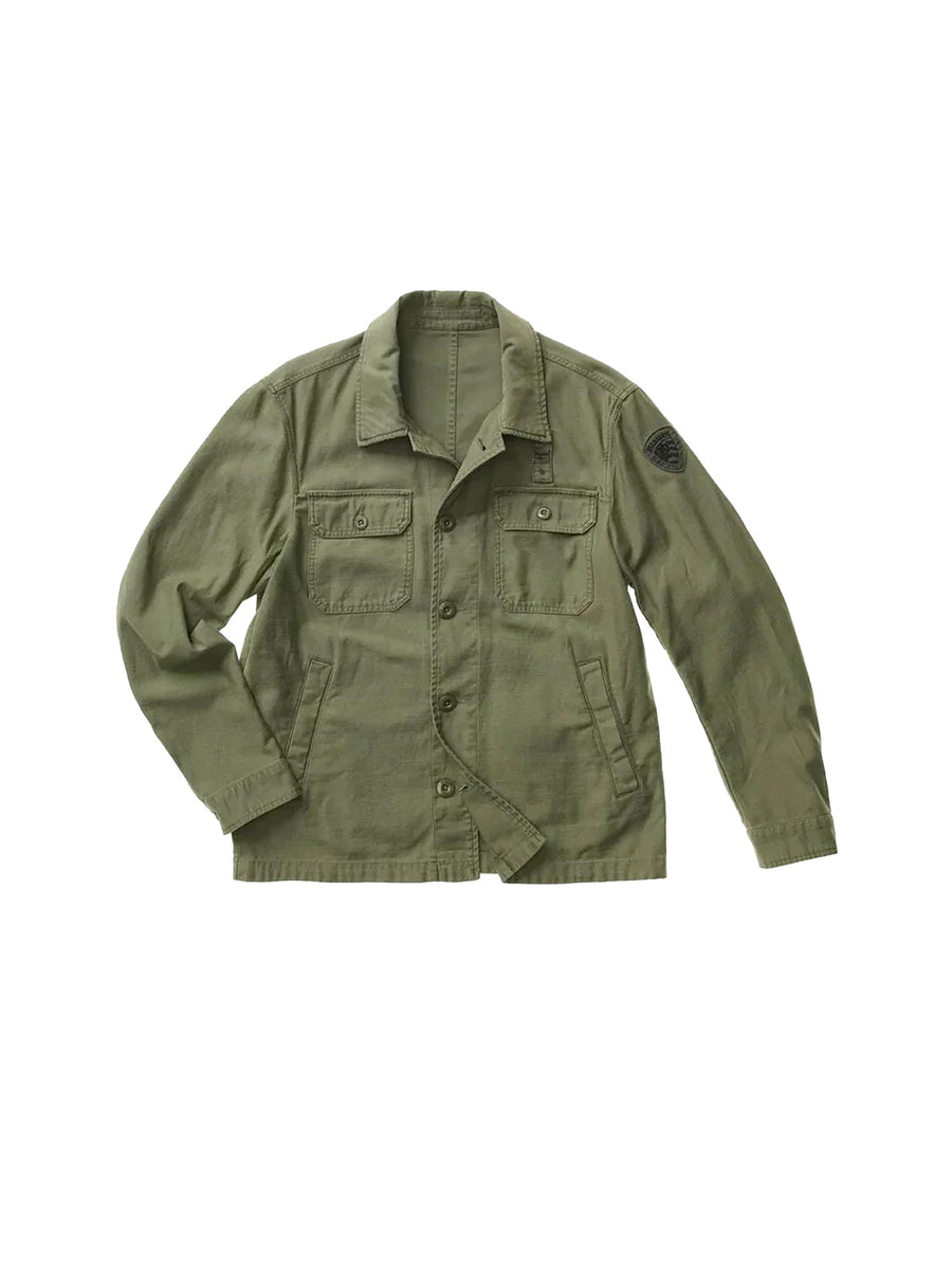 Giubbino Blauer uomo con bottoni Goodale dyed olive