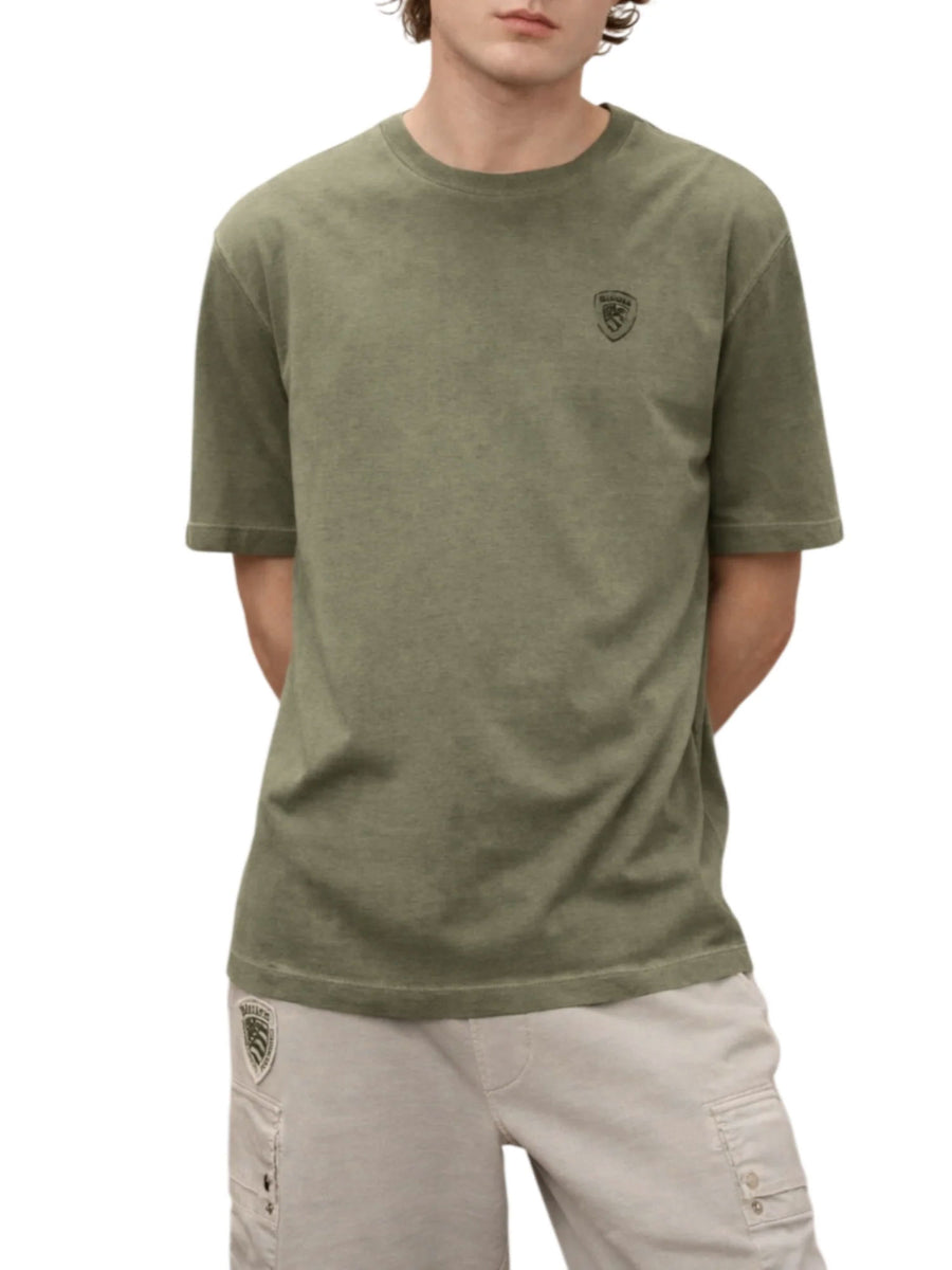 T-shirt Blauer uomo manica corta Greenough militare