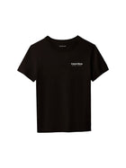 T-shirt Calvin Klein Bambino minimal logo nero