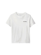 T-shirt Calvin Klein Bambino minimal logo bianco