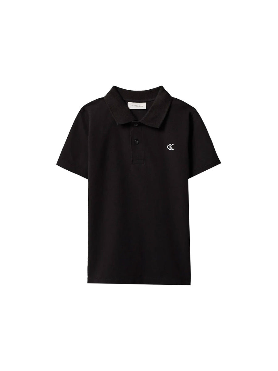 T-shirt Calvin Klein Ragazzo minimal logo nero