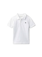 T-shirt Calvin Klein Ragazzo minimal logo bianco