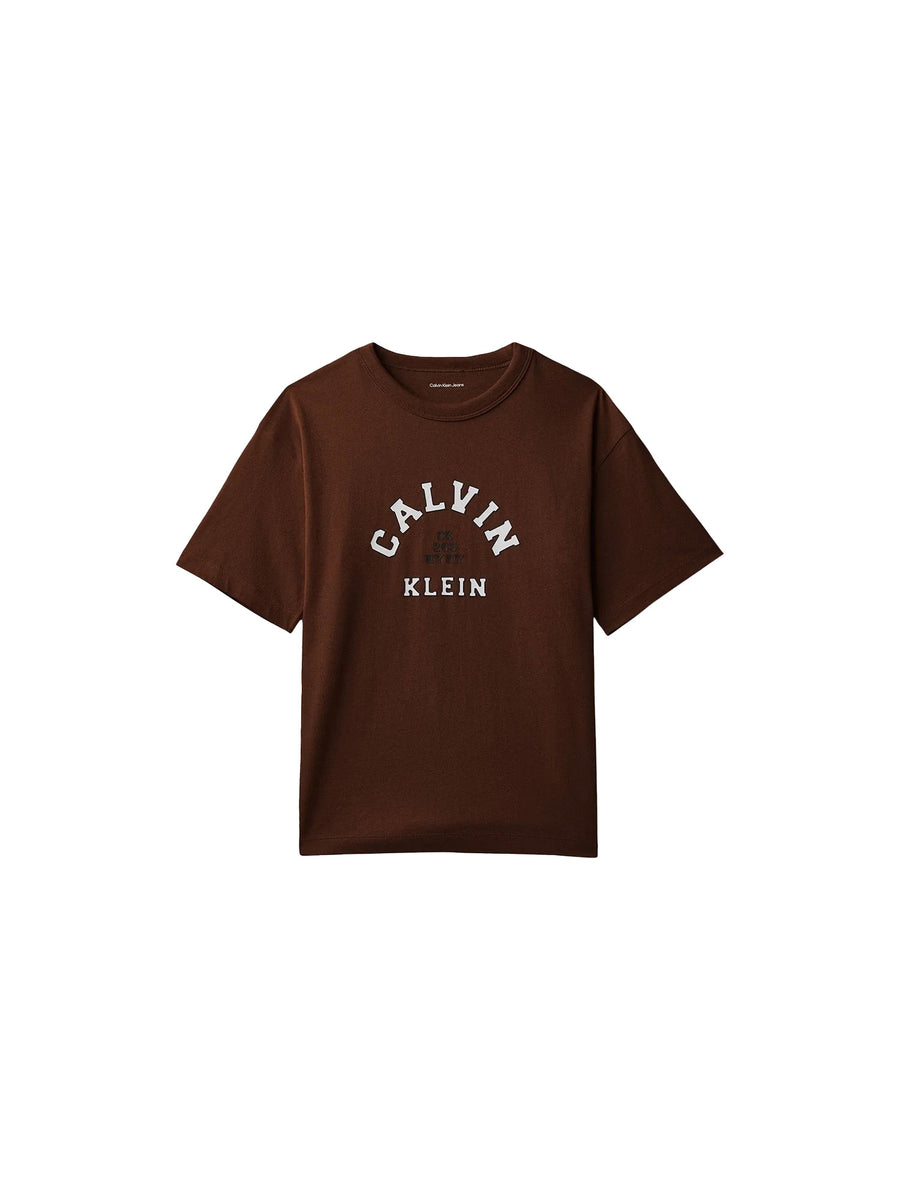 T-shirt Calvin Klein Bambino varsity graphic moro