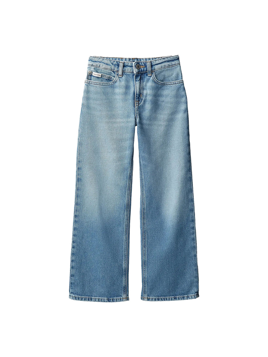 Jeans Calvin Klein Bambina hr wide leg denim medio