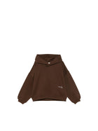 Felpa Calvin Klein Bambina con cappuccio signature aw moro