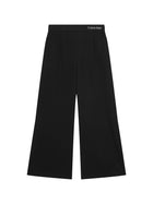 Jogging Calvin Klein Ragazza logo tape wide leg nero