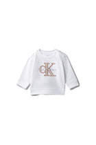 Felpa Calvin Klein Neonato monologo bianco