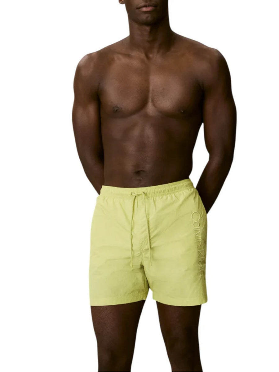 Boxer mare Calvin Klein modello medium drawstring verde chiaro