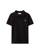 Polo Calvin Klein Bambino solid nero