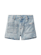 Shorts Calvin Klein Bambina cuffed denim medio