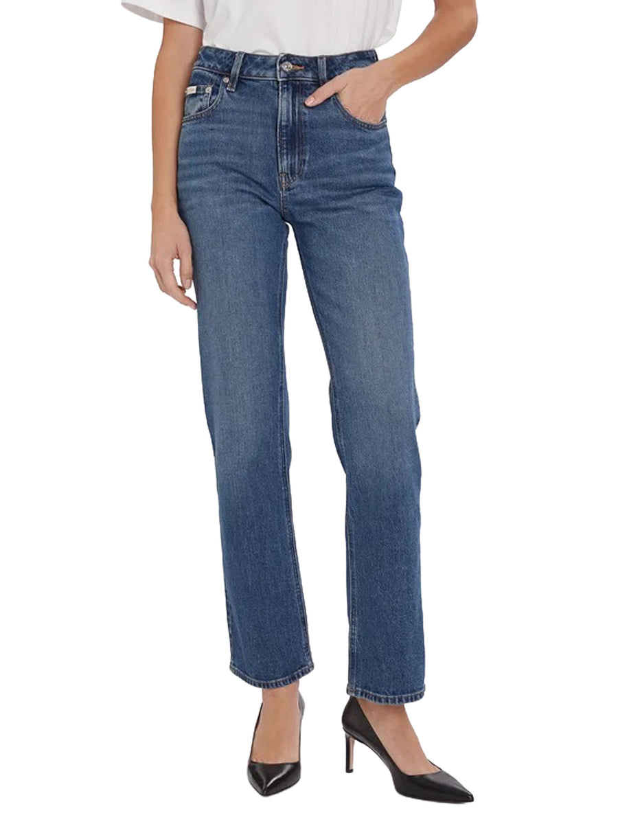 Jeans Calvin Klein modello high rise straight
 Denim medio