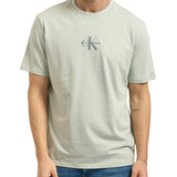 T-shirt Calvin Klein Jeans Uomo manica corta micro monologo graphic Verde chiaro