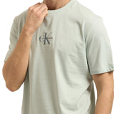 T-shirt Calvin Klein Jeans Uomo manica corta micro monologo graphic Verde chiaro
