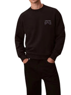 Felpa con maniche lunghe Calvin Klein Jeans modello graphic 350terry nero