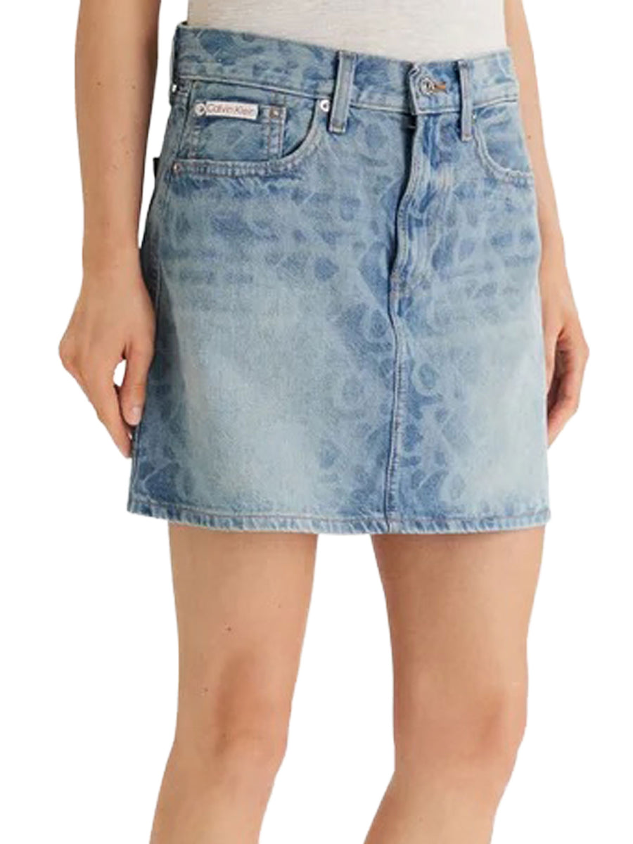 Minigonna Calvin Klein Donna Jeans 90s
 Denim Medio