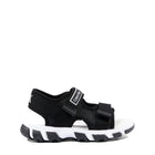 SANDALO VELCRO   NERO