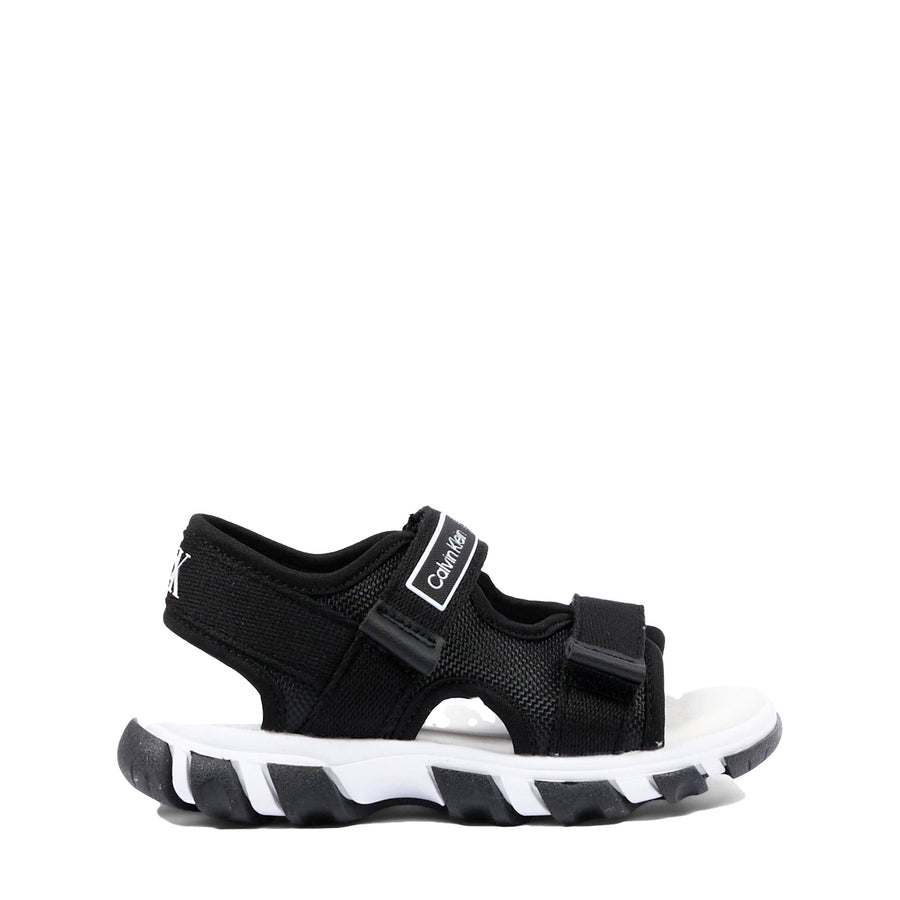 SANDALO VELCRO   NERO