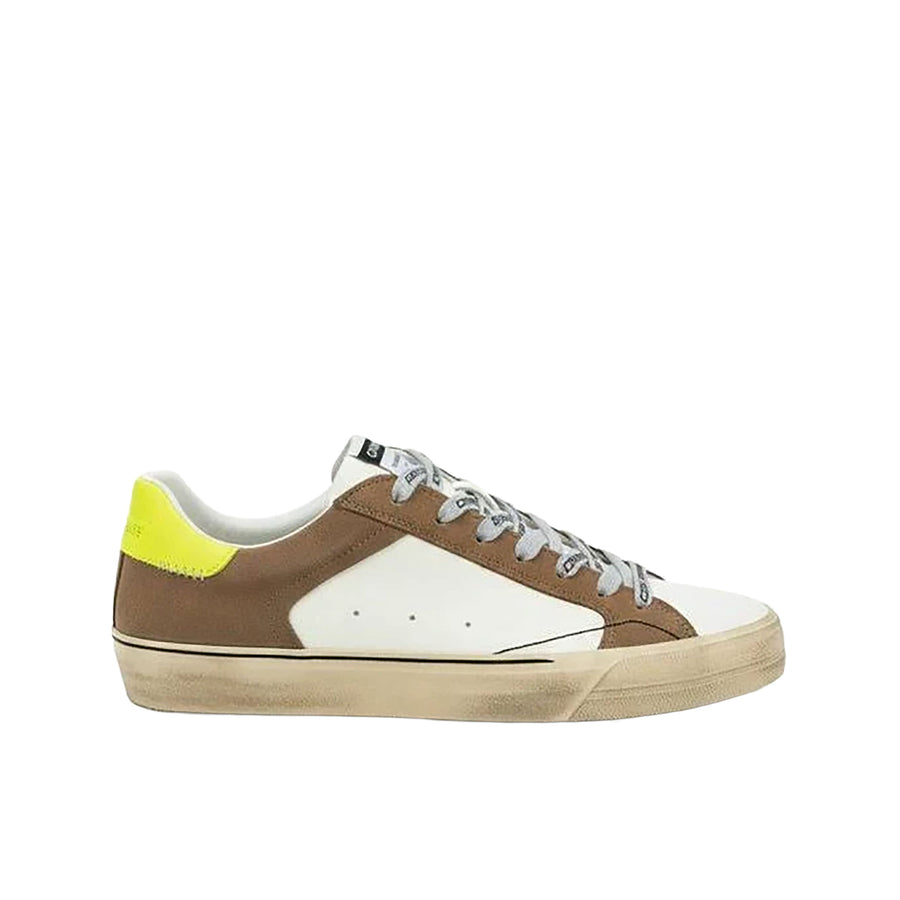 Sneakers Crime London uomo Distressed Deconstructed City Lights beige