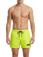 Boxer mare DS2 uomo basic logo lime