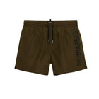 Boxer mare Dsquared Bambino stampa logo marrone
