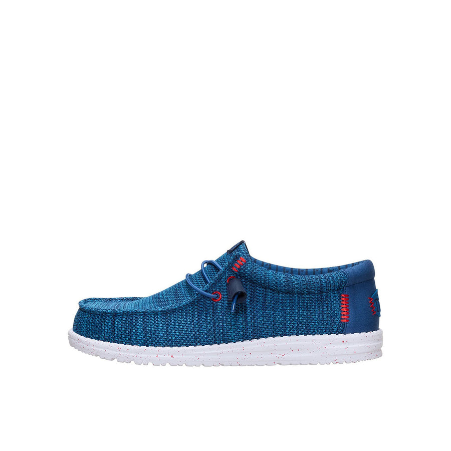 Mocassino Hey Dude uomo Wally Stretch sox bluette