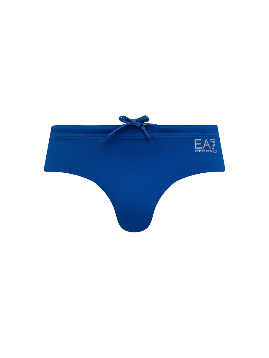 Slip mare EA7 in lycra azzurro