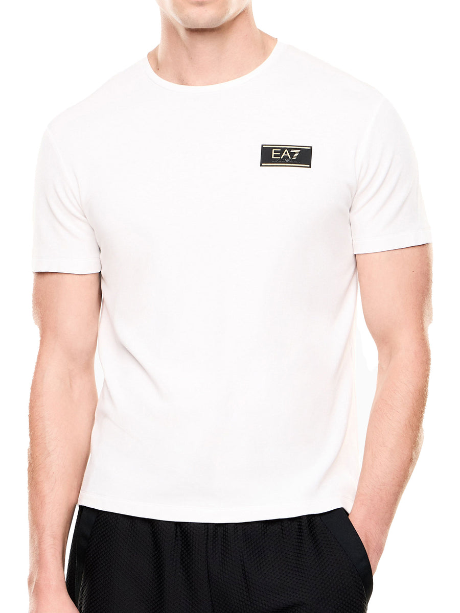 T-shirt EA7 uomo manica corta Premium Label sugar swizzle