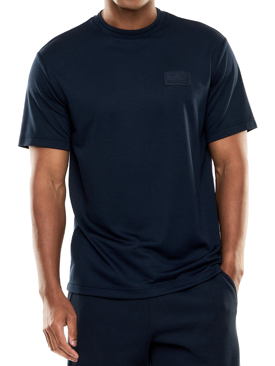 T-shirt EA7 uomo manica corta Train Lux blu