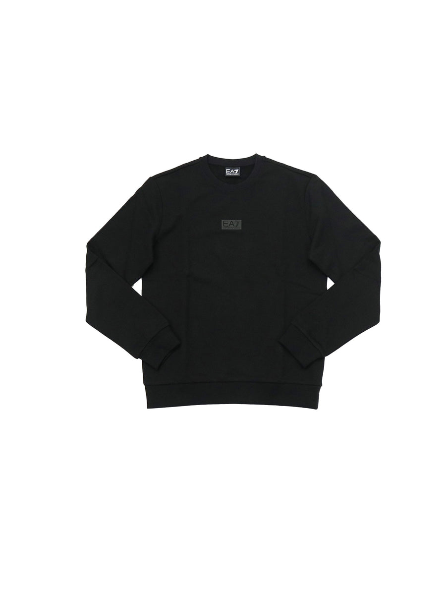 Felpa EA7 uomo manica lunga Train logo nero