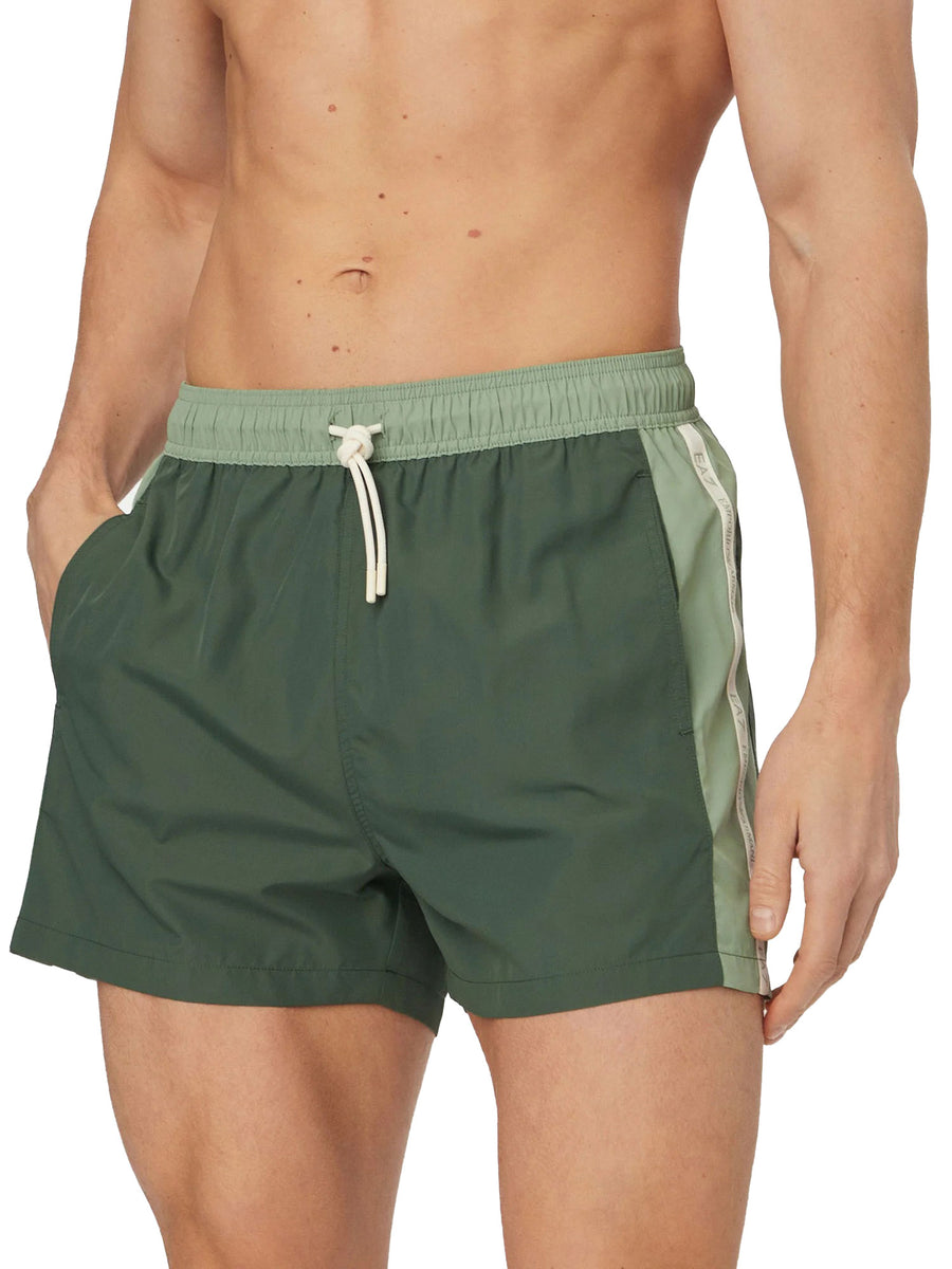 Boxer mare EA7 colorblock verde