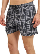 Boxer mare EA7 logo allover nero