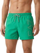 Boxer mare Swimming trunk EA7 Uomo con macro logo Verde