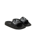 Ciabatta mare EA7 Bambino logo pvc nero