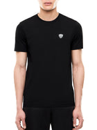 T-shirt EA7 uomo manica corta placca logo nero
