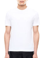 T-shirt EA7 uomo manica corta manica corta basic jersey bianco