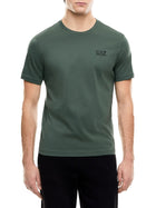T-shirt EA7 uomo manica corta basic jersey verde